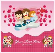 cartoon family card N2