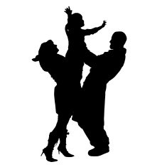 Vector Silhouette Of People N67