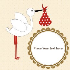 Baby announcement card N12