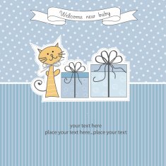 Birthday announcement card N24