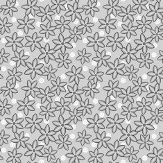 Seamless Floral Pattern Grayscale