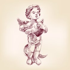 angel or cupid vector llustration