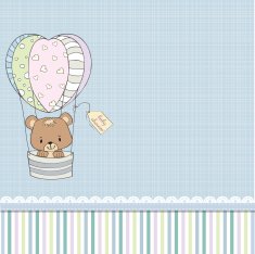 new baby boy announcement card N34