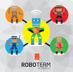 Vector Robot Character set