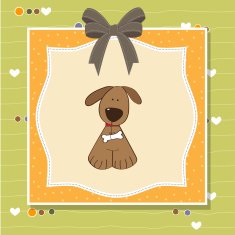 greeting card with dog N2