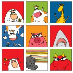 Funny vector animals
