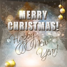 Merry Christmas and Happy New Year card N5