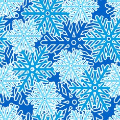 seamless pattern with snowflakes