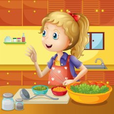 young chef in the kitchen