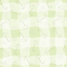childish seamless pattern with umbrellas N3