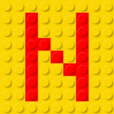 Letter N in construction kit