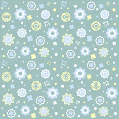 Vector seamless flower pattern