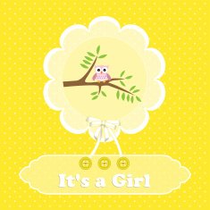 Baby shower card N198