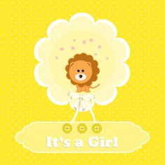 Baby shower card N199