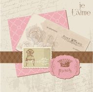 Scrapbook Vintage design elements N3