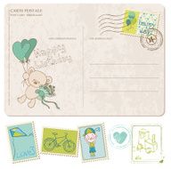 Baby Boy Birthday Postcard