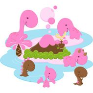 Cute Dinosaur girl