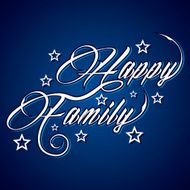 Creative Happy family greeting