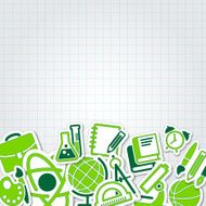 education school icon vector collection set