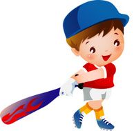 Boy Playing Baseball N3