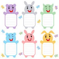 Cute Animal Label Sticker
