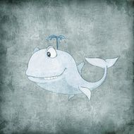 Cartoon Character Whale N2