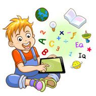 Boy and tablet N2