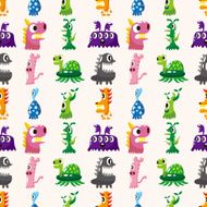 seamless monster pattern N16