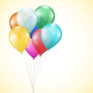 realistic balloons background
