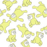 Seamless texture with teddy bears