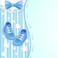 Baby shower blue card