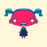 Dark red girl