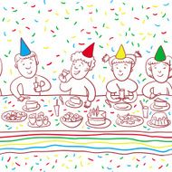Kids Birthday Party Pattern