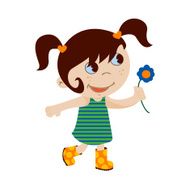 little girl with flower N5