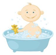 Baby wash in the bath N2