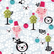 Christmas seamless background N5