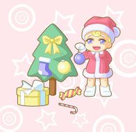 New year Santa kawaii