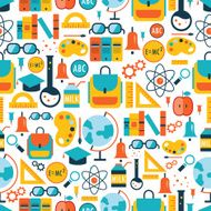 Back to school seamless background pattern N3
