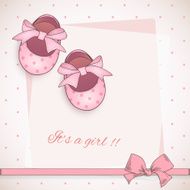 Baby girl shower card N105