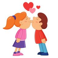 Boy and Girl Kissing N3