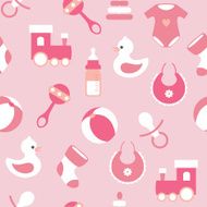 seamless vector baby pattern N2