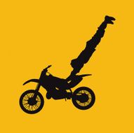 crazy motocross jump