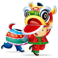 Chinese Lion Dance Boy 03