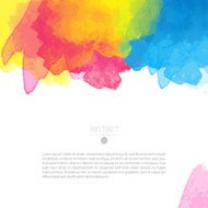 Vector watercolor template N109