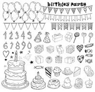 Birthday party elements vector illustration N4