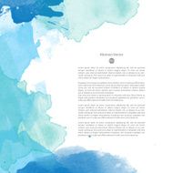 Vector watercolor template N110