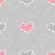 Seamless pattern with hearts N8