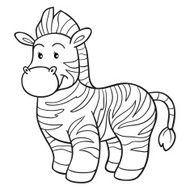 Coloring book (zebra) N7