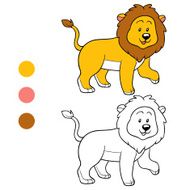 Coloring book (lion) N4