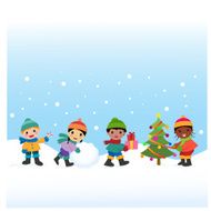 Children celebrate the Winter Holidays
